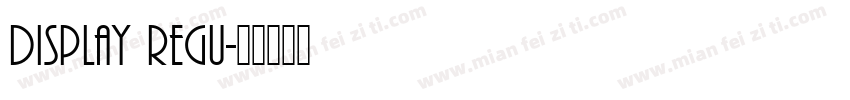Display Regu字体转换